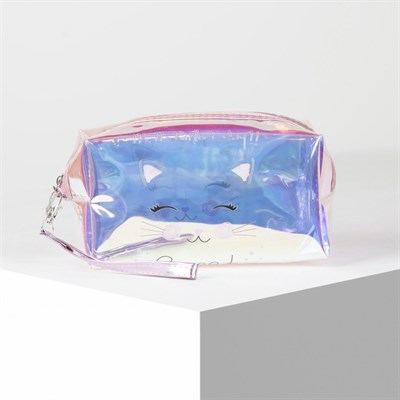 Косметичка ПВХ, отдел на молнии, цвет перламутр - фото 2062158