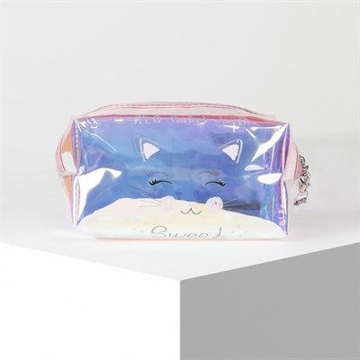 Косметичка ПВХ, отдел на молнии, цвет перламутр - фото 2062159