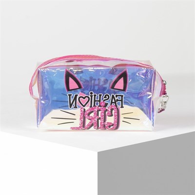 Косметичка ПВХ, отдел на молнии, цвет перламутр - фото 2062163