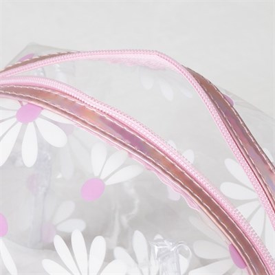 Косметичка ПВХ, отдел на молнии, прозрачная - фото 2062168