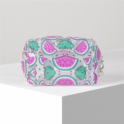 Косметичка ПВХ, отдел на молнии, прозрачная - фото 2062171