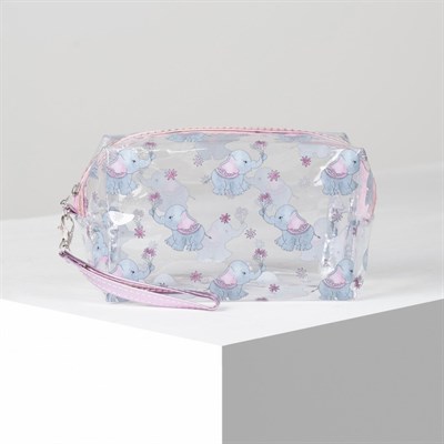 Косметичка ПВХ, отдел на молнии, прозрачная - фото 2062174