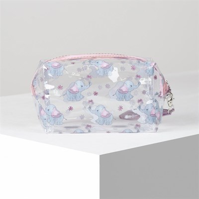 Косметичка ПВХ, отдел на молнии, прозрачная - фото 2062175