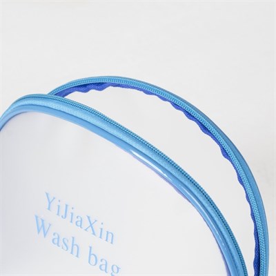 Косметичка ПВХ, отдел на молнии, с ручкой, матовая, цвет синий - фото 2062188