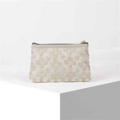 Косметичка ПВХ, отдел на молнии, цвет матовый серый - фото 2062442