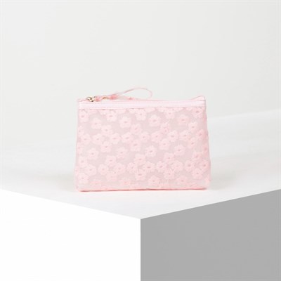 Косметичка ПВХ, отдел на молнии, цвет матовый розовый - фото 2062497