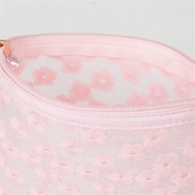 Косметичка ПВХ, отдел на молнии, цвет матовый розовый - фото 2062499