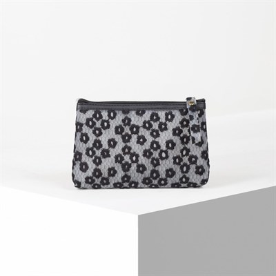 Косметичка ПВХ, отдел на молнии, цвет матовый чёрный - фото 2062502