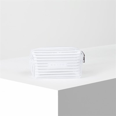 Косметичка ПВХ, глянец, отдел на молнии, цвет белый - фото 2062529