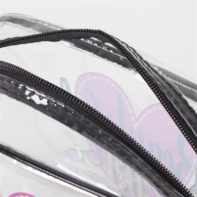 Косметичка ПВХ, отдел на молнии, цвет прозрачный - фото 2062551