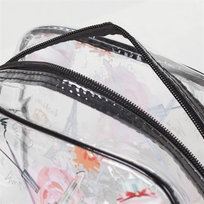 Косметичка ПВХ, отдел на молнии, цвет прозрачный - фото 2062559