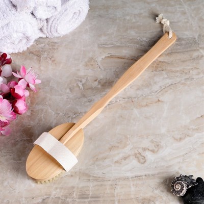 Щётка натуральная с ручкой - фото 2062579