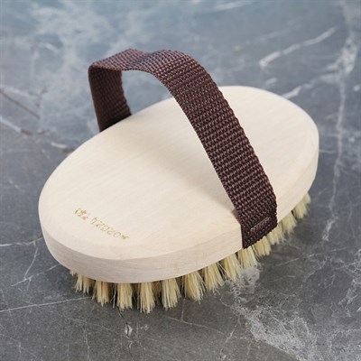 Щётка банная с ремешком, натуральная щетина - фото 2062603