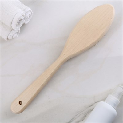 Щётка банная с ручкой, натуральная щетина - фото 2062614