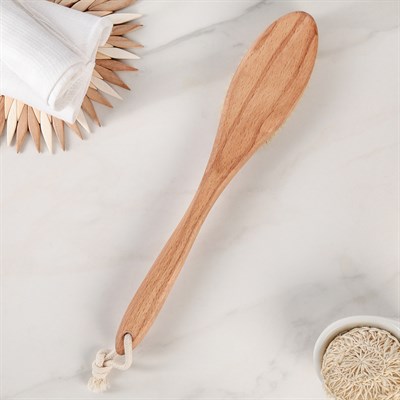 Щётка банная с ручкой, натуральная щетина, 25 мм - фото 2062633