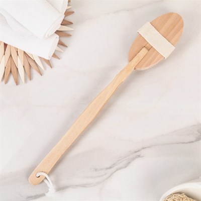 Щётка банная с ручкой, натуральная щетина - фото 2062642