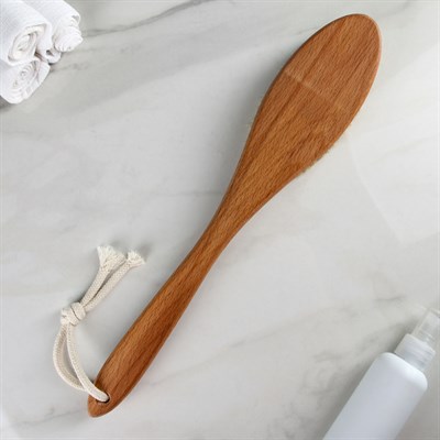 Щётка банная с ручкой, натуральная щетина - фото 2062683