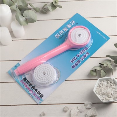 Щётка массажная-насадка для душа, цвет МИКС - фото 2062710