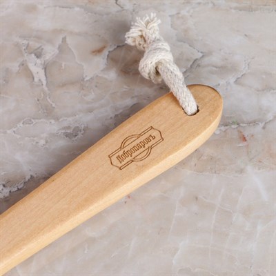 Щётка натуральная с ручкой, гладкая - фото 2062718