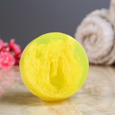 Мыло с мочалкой из люфы "Апельсин и корица", "Добропаровъ", 100 гр - фото 2062968