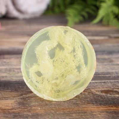 Мыло с мочалкой из люфы "Зелёный чай", "Добропаровъ", 100 гр - фото 2062989