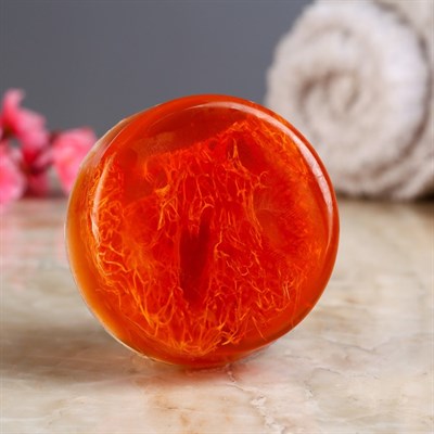 Мыло с мочалкой из люфы "Кокос", "Добропаровъ", 100 гр - фото 2063000