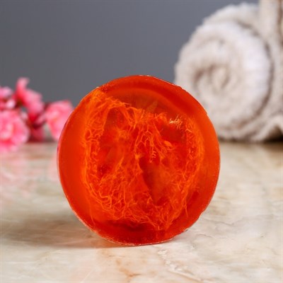 Мыло с мочалкой из люфы "Кокос", "Добропаровъ", 100 гр - фото 2063001