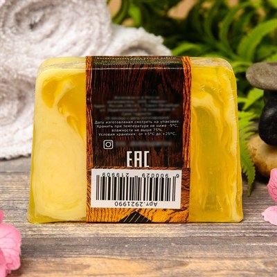 Косметическое мыло для бани и сауны "Банан", "Добропаровъ", 100 гр. - фото 2063012