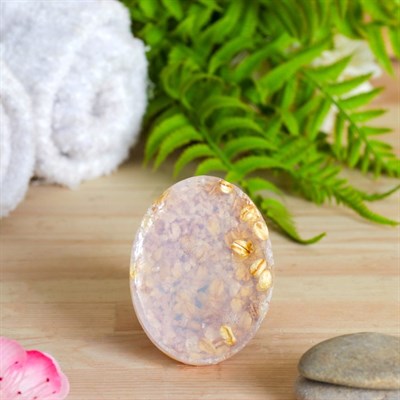 Мыло-скраб из гималайской соли с овсяными хлопьями, 80 г - фото 2063097