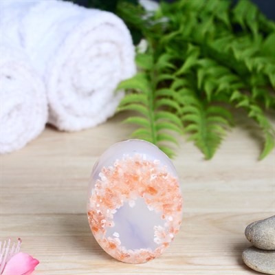 Мыло-скраб из гималайской соли с лавандой, 80 г - фото 2063110