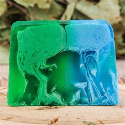 Косметическое мыло в баню "Можжевеловые ягоды", ручная работа - фото 2063185