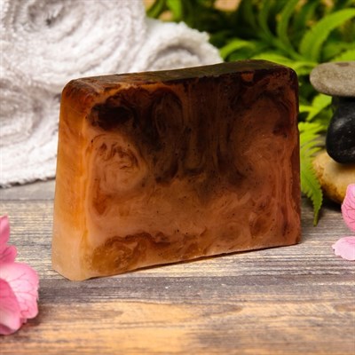 Натуральное мыло для бани и сауны "Корица — Кофе" 100гр - фото 2063257
