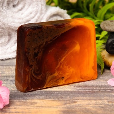 Натуральное мыло для бани и сауны "Апельсин — Корица — Кофе" 100гр - фото 2063284