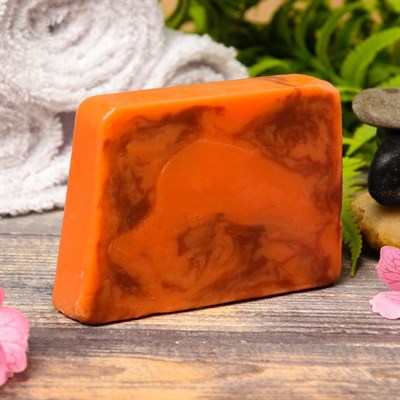 Натуральное мыло для бани и сауны "Мандарин-Гвоздика" 100гр - фото 2063302