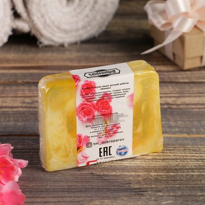 Косметическое мыло "Самой нежной" аромат банан, "Добропаровъ", 100 гр - фото 2063344