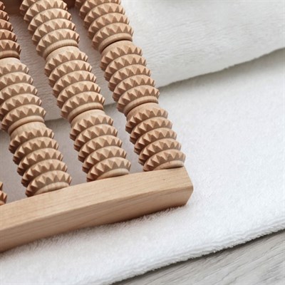 Массажёр для ног «Барабаны», деревянный, 5 рядов, средний - фото 2063408