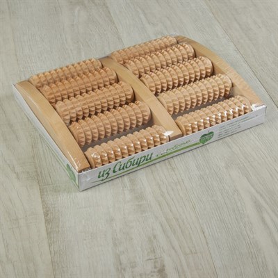 Массажёр «Счёты», деревянный, 5 рядов, большой - фото 2063416