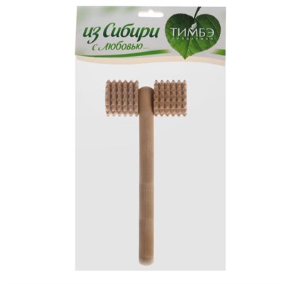 Массажёр «Каток», деревянный, зубчатый - фото 2063420