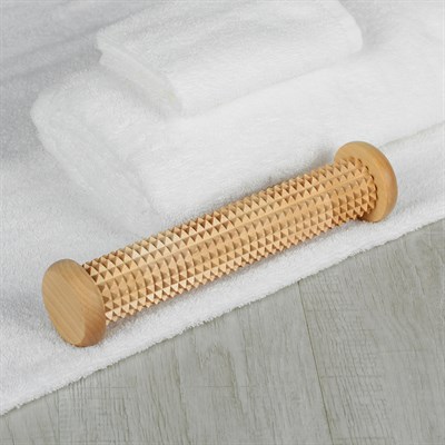 Массажёр для ног «Валик», деревянный, с шипами - фото 2063422