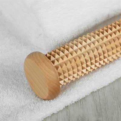 Массажёр для ног «Валик», деревянный, с шипами - фото 2063423