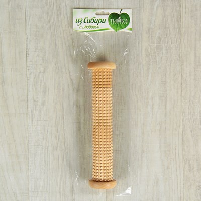 Массажёр для ног «Валик», деревянный, с шипами - фото 2063424