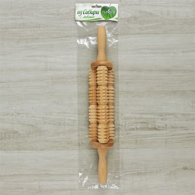 Массажёр для спины «Кукуруза», деревянный - фото 2063437