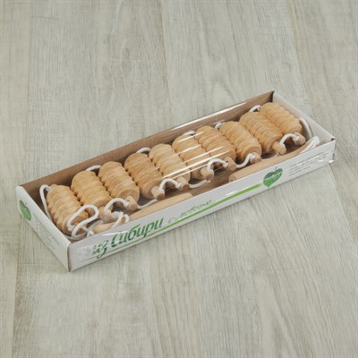 Массажёр-лента деревянный, роликовый, 10 звеньев - фото 2063455