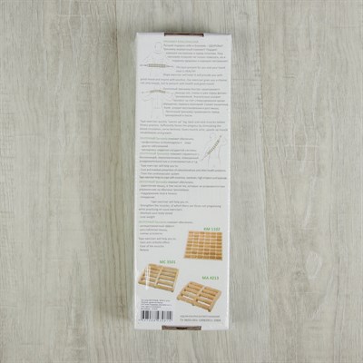 Массажёр-лента деревянный, шариковый, 10 звеньев - фото 2063460