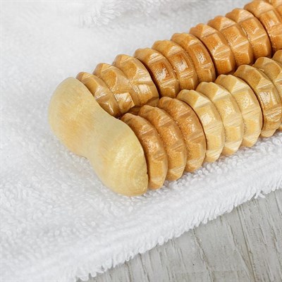 Набор массажёров, 2 шт, 8 колёс, деревянный - фото 2063476