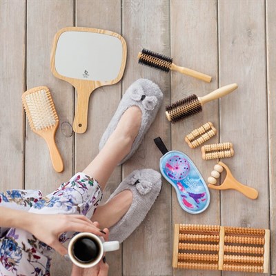 Набор массажёров, 2 шт, 8 колёс, деревянный - фото 2063479