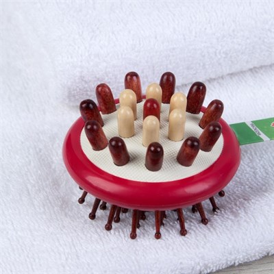 Массажёр «Отдых», деревянный, двусторонний - фото 2063501