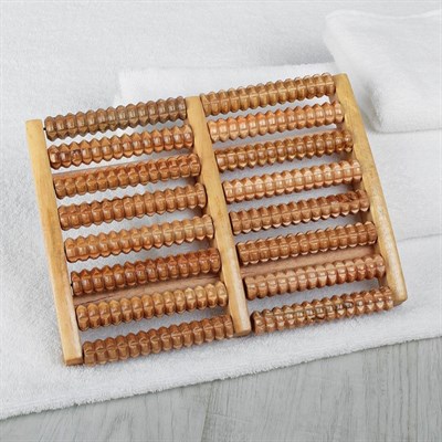 Массажёр «Барабаны», 8 рядов, деревянный - фото 2063504