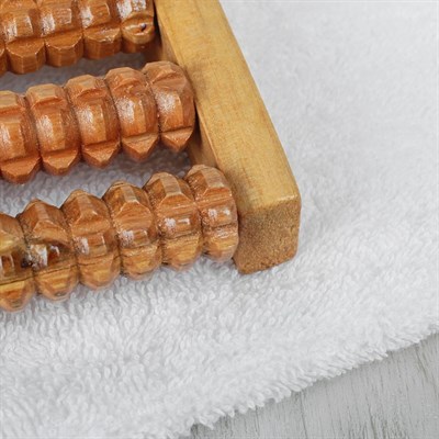 Массажёр «Барабаны», 8 рядов, деревянный - фото 2063505