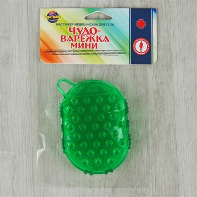Массажёр антицеллюлитный «Чудо-варежка», мини, с подвесом, цвет МИКС - фото 2063531